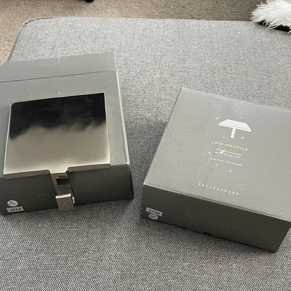 2 Pottery Barn Low Profile Stocking Holders